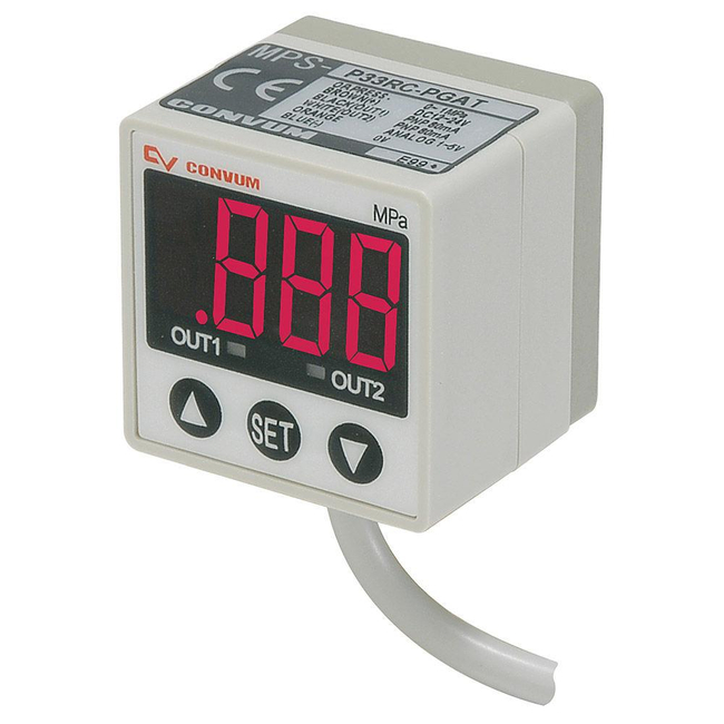 Vacuum Pressure Sensors - MPS-33 Pressure Sensor (1 Color Panel Mount)